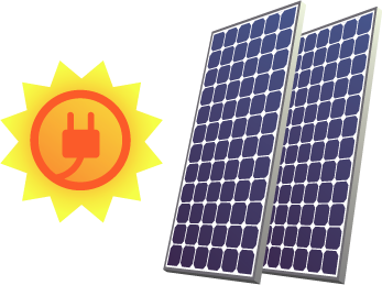 Logo zonnepanelen plus panelen